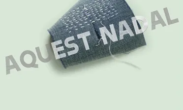 Logo campanya "Aquest Nadal pensar + que mirar, fer + que esperar". Font: UdL