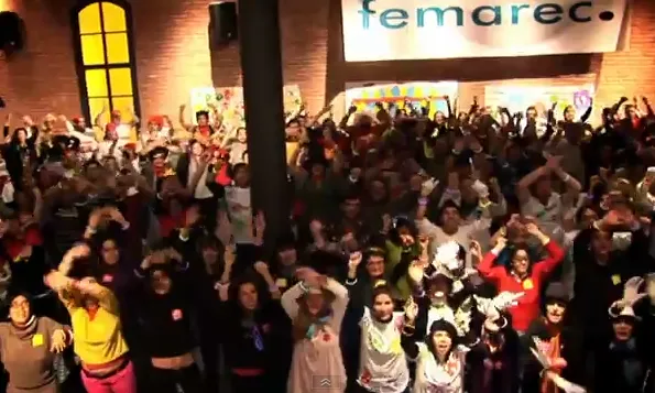 Fotograma del lipdub pels 20 anys de Femarc