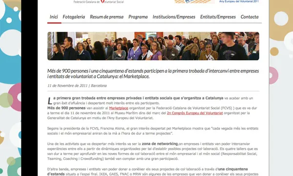 Web del Marketplace 