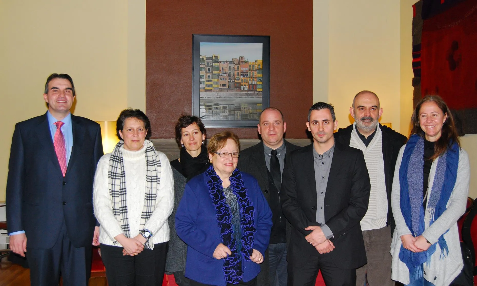Representants de les entitats impulsores de les Beques Joves10