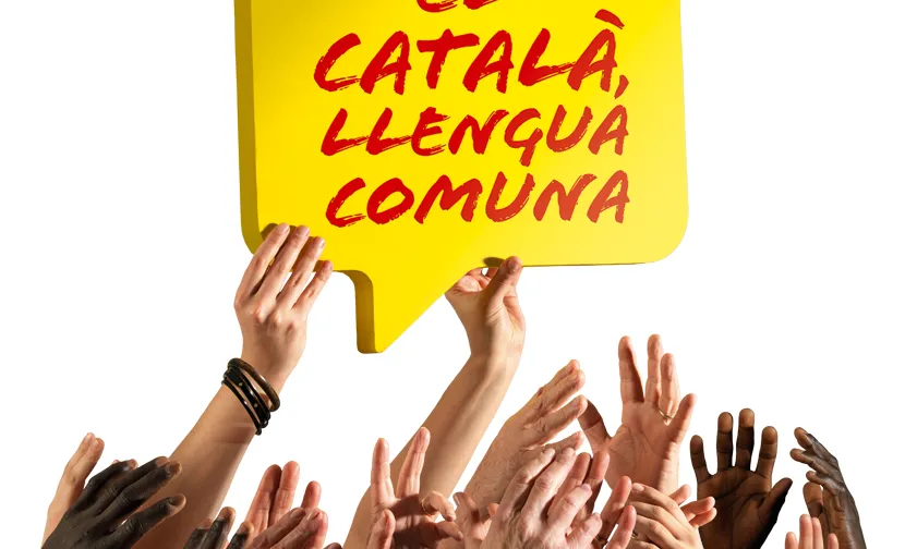 Rètol "El Català llengua Comuna"