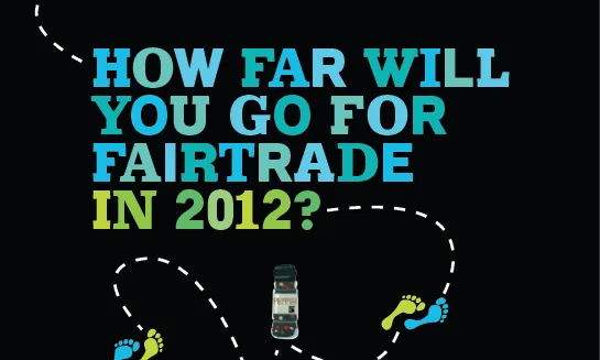 Cartell de la campanya Take a step for Fairtrade