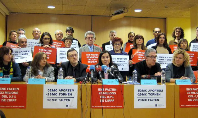 4.000 entitats socials catalanes reclamen que es compleixi la sentència
