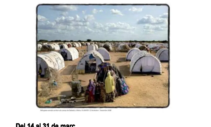 Cartell de l'exposició "Ser refugiat"