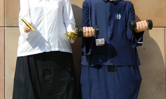 En Francesc i la Mercè són els gegants del centre penitenciari Lledoners (Bages)