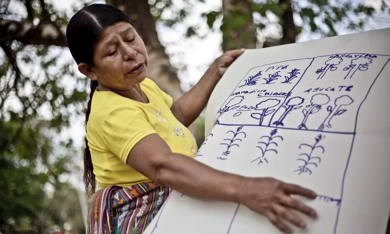 Dona camperola guatemalenca participant en una formació. Autor: Pablo Tosco