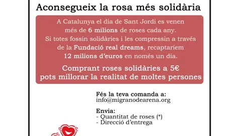 Si regales una rosa, pots canviar el món!