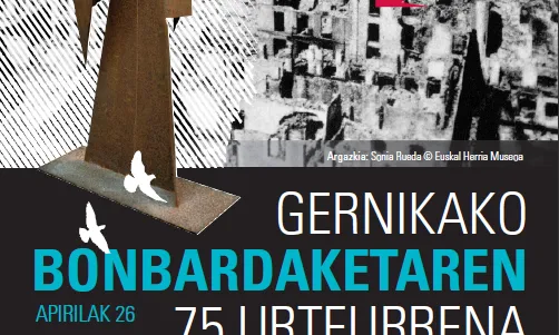 Cartell de les activitats pel 75è aniversari del bombardeig de Gernika