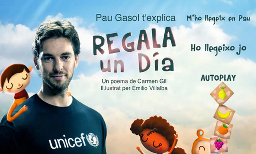 Imatge de Pau Gasol en el cartell de la campanya