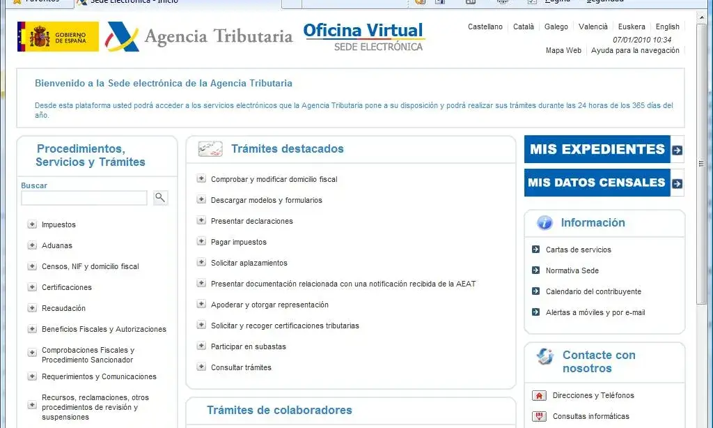 Imatge seu virutal AEAT