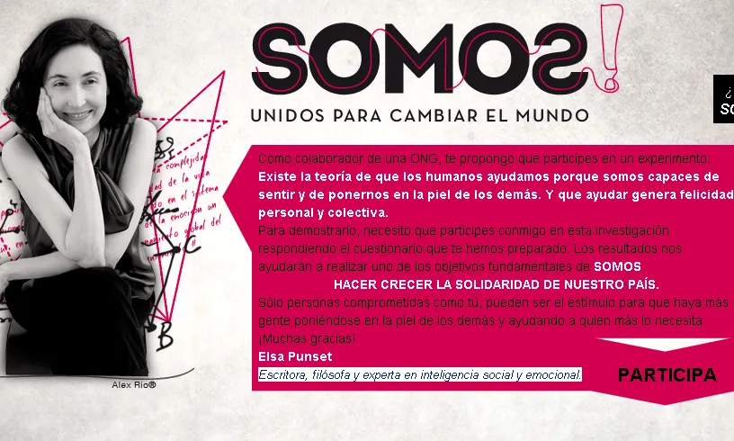 Captura de la plana web de la iniciativa SOMOS