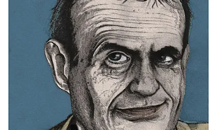 Retrat de l'escriptor català Terenci Moix. Autor Albert Pons