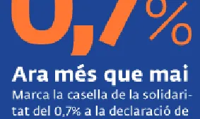 Ara més que mai: O,7%