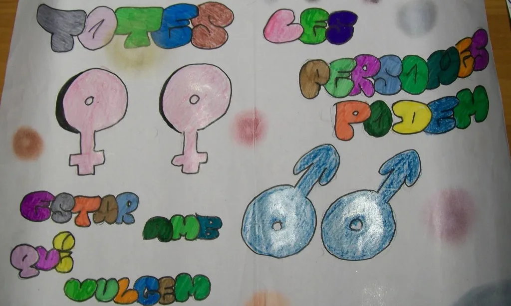 Graffiti guanyador del concurs "Graffitejant els nostres drets"