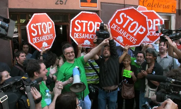 Manifestació stop desnonaments