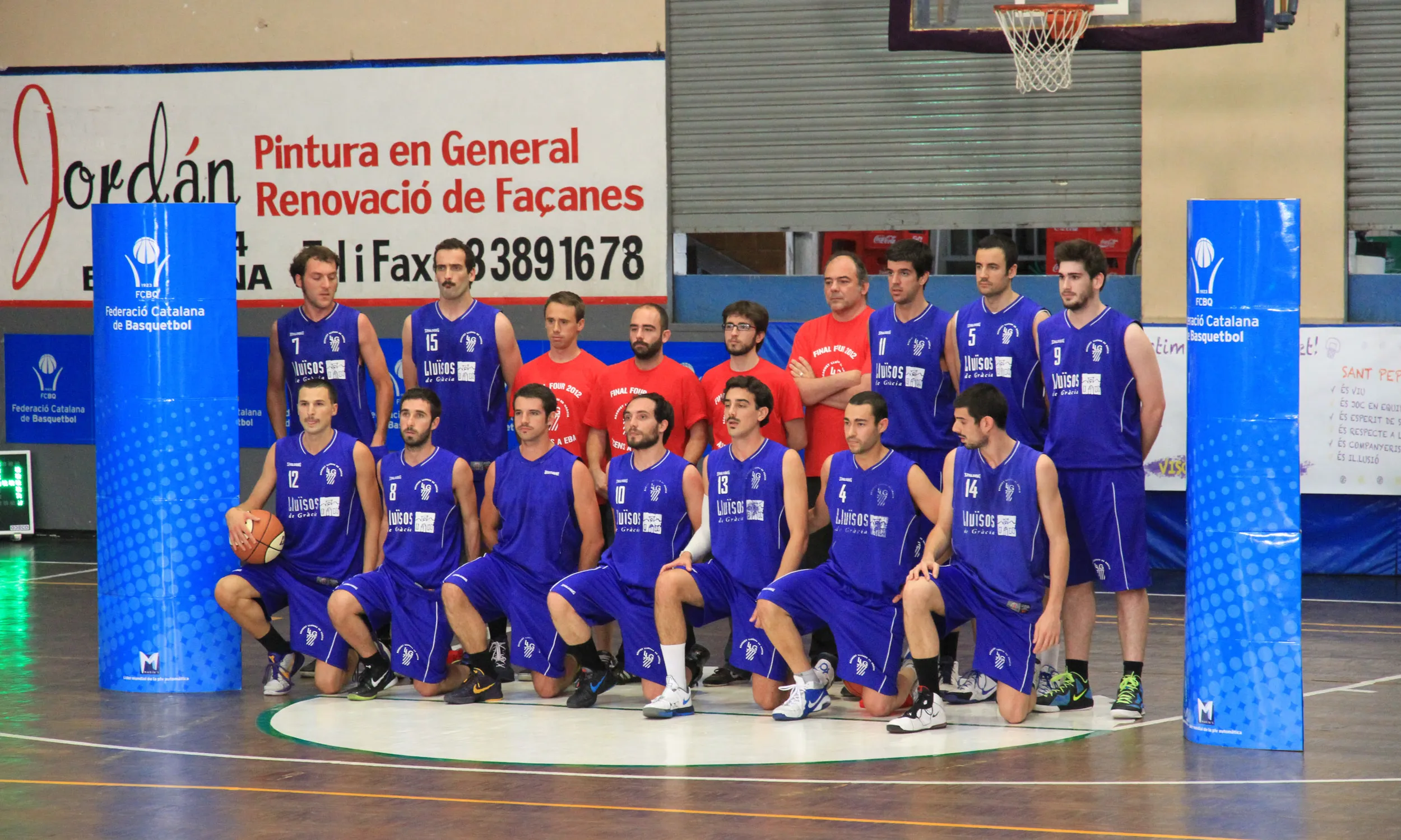 Imatges de l'equip gracienc a la Copa Catalunya