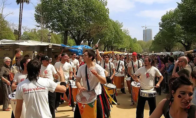 Batucada a la Ciutadella per Sant Jordi 2005 (Foto: Jordi Armengol|Flickr)