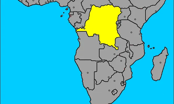 Mapa de la República Democràtica del Congo