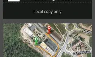 Si hem descarregat una ruta la podem seguir mitjançant el mòbil