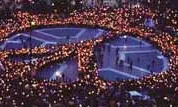 Concentració contra la guerra, a Barcelona