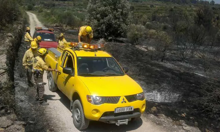 Imatge del Voluntaris Forestals de Terrassa a l'Empordà (facebook)