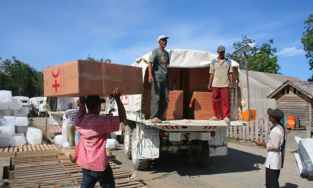 Indonèsia, assitència humanitària de la Creu Roja