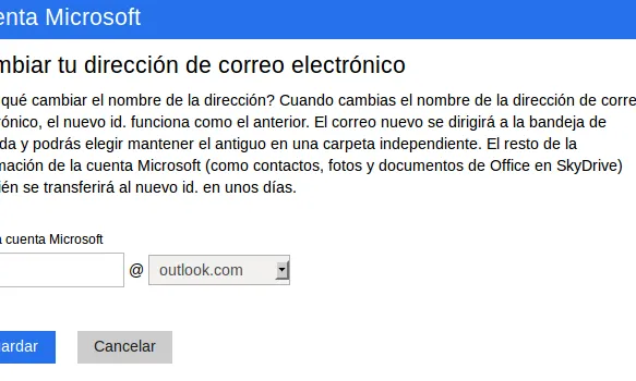 Entrant a outlook.com podem crear el nou compte sota aquest domini