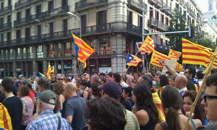 Imatge d'una manifestació, autor Issac Martin