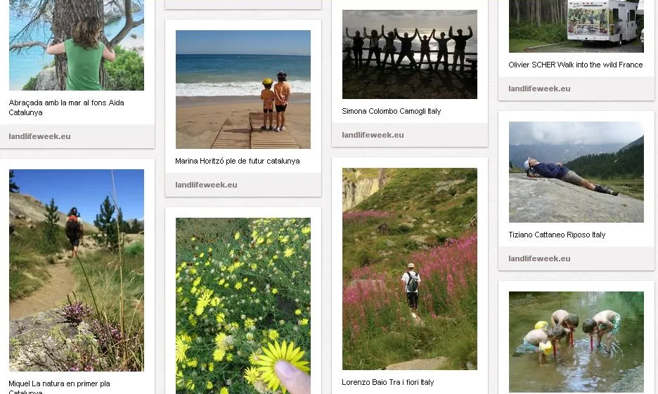 El Pinterest de la campanya "Connecta't amb la natura"