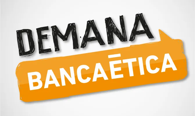 Logo de la campanya: Demana Banca ètica