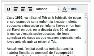 Podreu afegir una descripció de l'organitzador