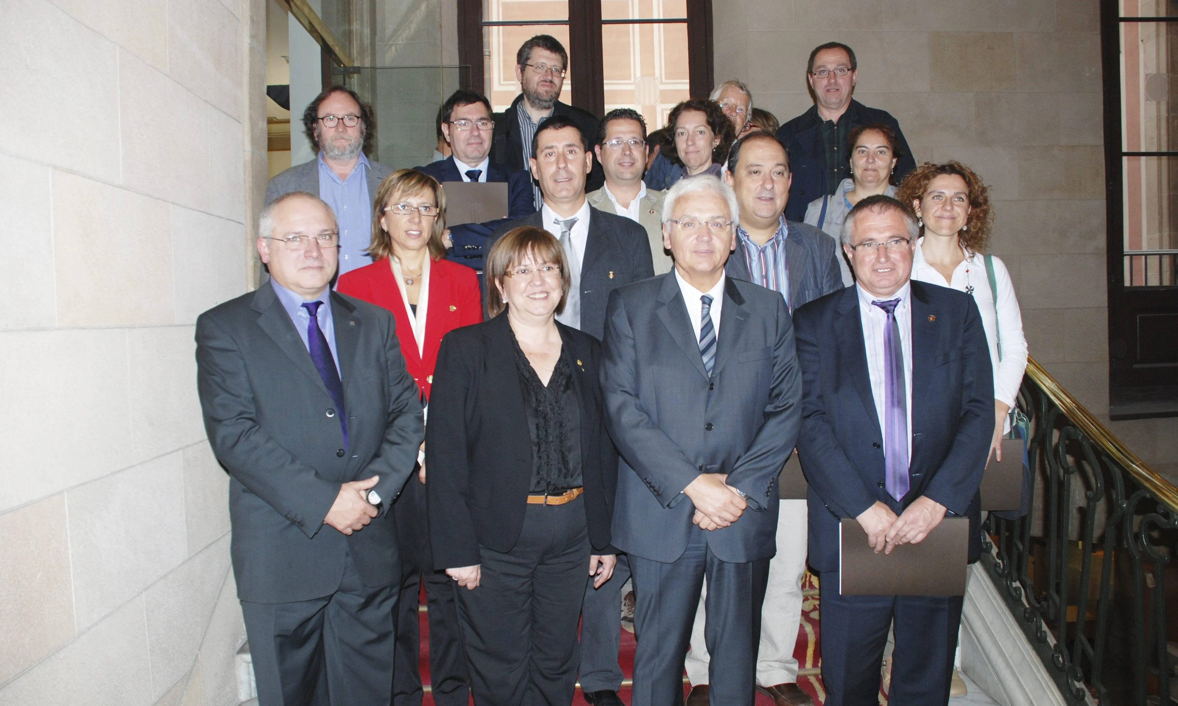 Signats de l'acord amb el Conseller Mascarell (Foto: gencat)