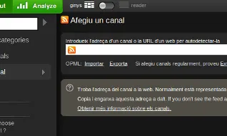 Una de les millors maneres d'afegir contingut és afegir un RSS