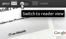 Canviar de visualització és ben senzill. Simplement donar-li a l'interruptor. 