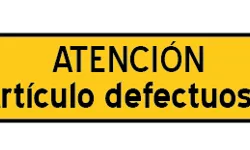 "Atenció Article defectuós". Cartell de la campanya d'ESF