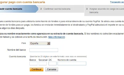 Per a tal de rebre les donacions, hem de vincular un compte bancari
