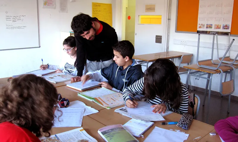 Taller a l'institut L'Estatut (Rubí). Curs 2011-2012. Font: FAS