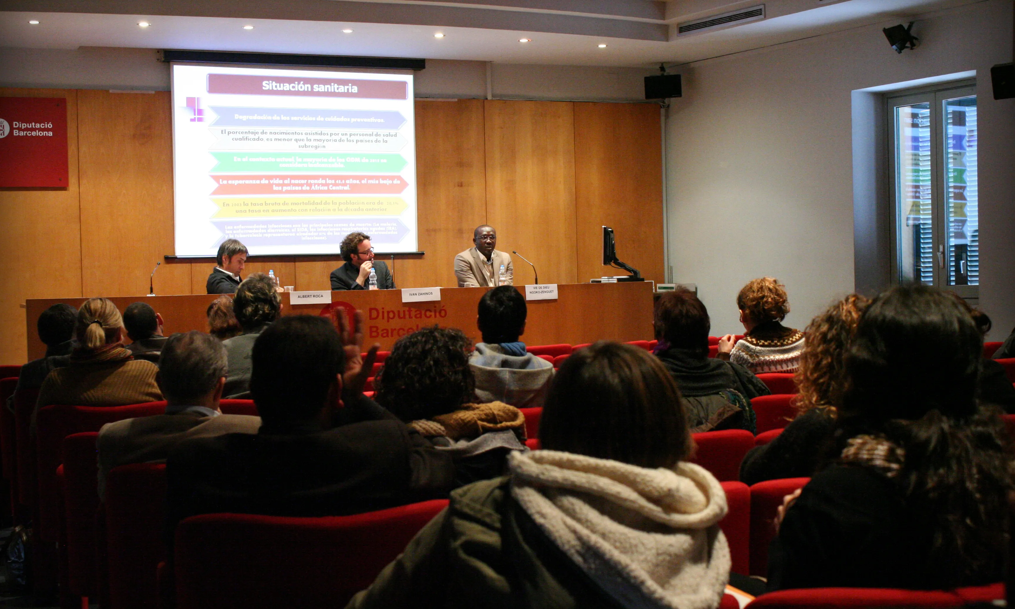 Un moment de la Jornada, la primera ponència