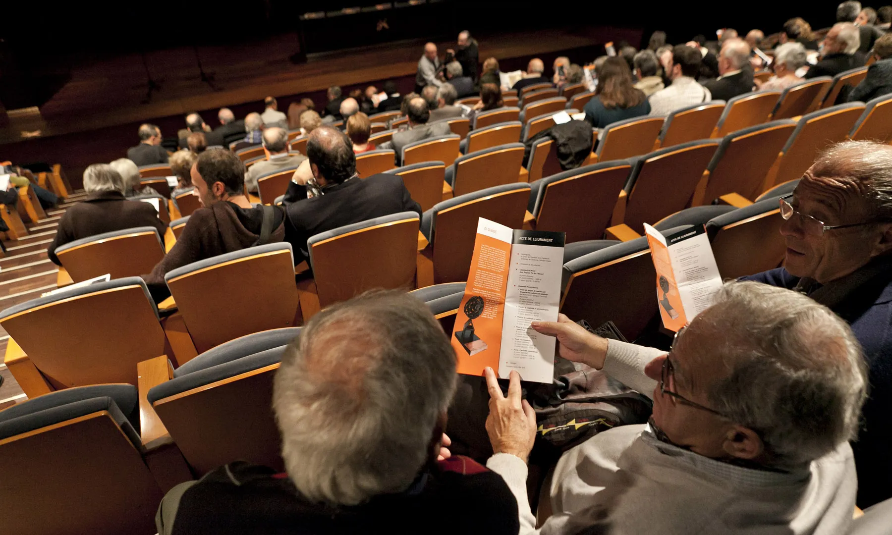 Imatge de l'acte de Lliurament dels Premis Ateneus 2011