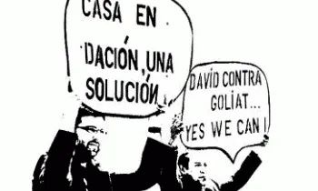 Imatge d'una manifestació. Font: PAH