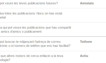 A la configuració de privacitat podeu protegir la vostra intimitat