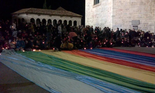 Acte central de rebuda de la Llum de la Pau a la catedral de Girona.