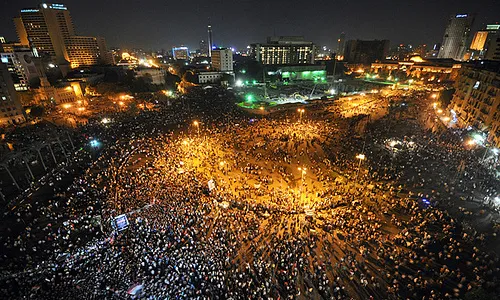 Plaça Tahrir. Fotografia de l'usuari Flickr Jonathan Rashad