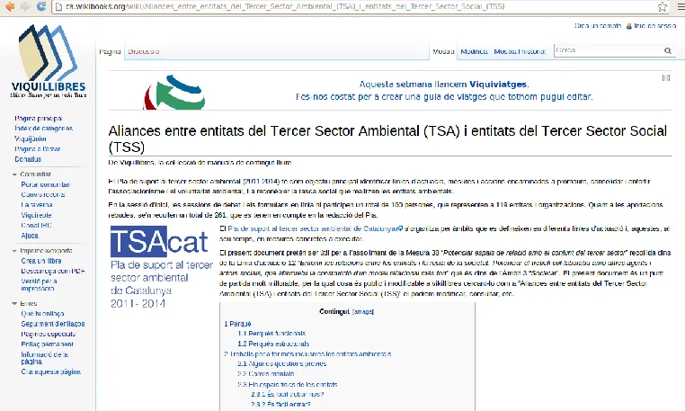 El document està en forma de vikillibre per qui el vulgui ampliar o modificar