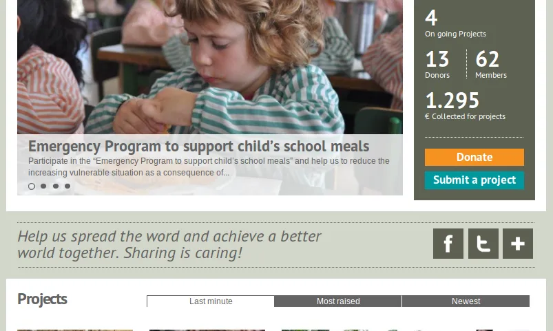 Captura de la plana web de WorldCoo