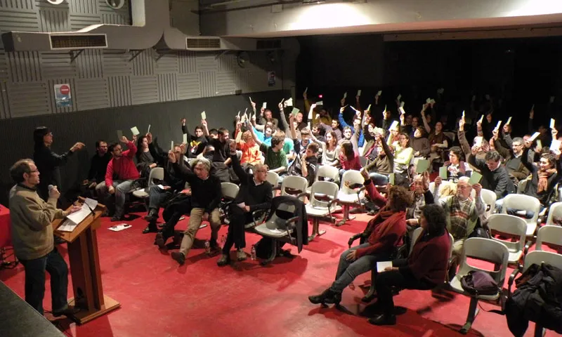 Imatge de l'Assemblea de Socis que va tenir lloc el dia 12 de febrer