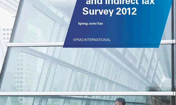 Imarge portada informe "Corporate and Indirect Tax Rate Survey 2012”