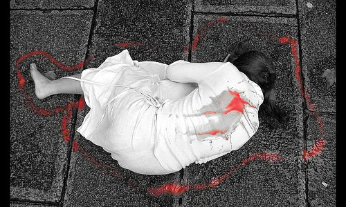 Representació d'una dona ferida, autor: Libertinus