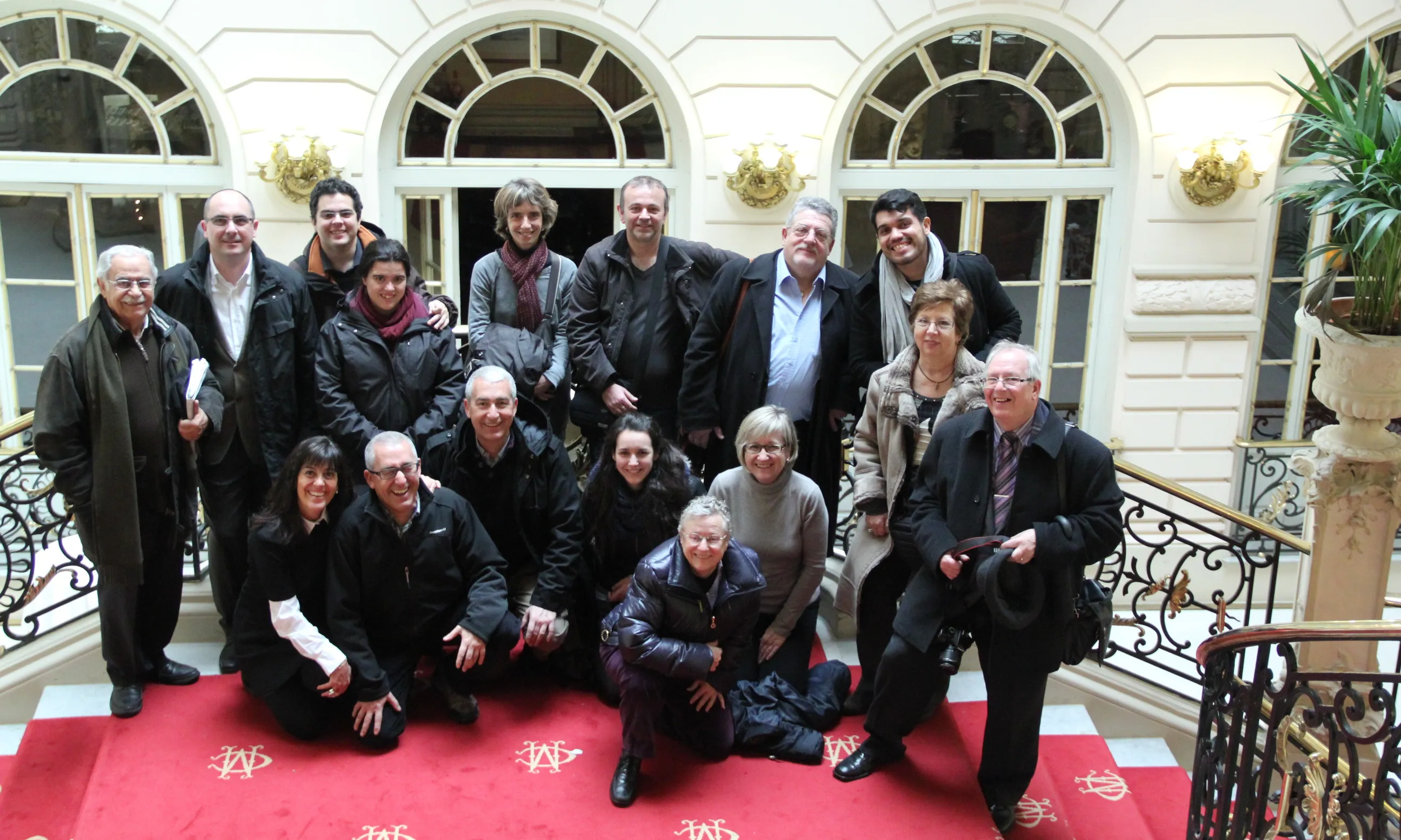 Els representants catalans al Casino de Madrid.