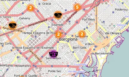 Imatge del mapa. Font: Web de Setem